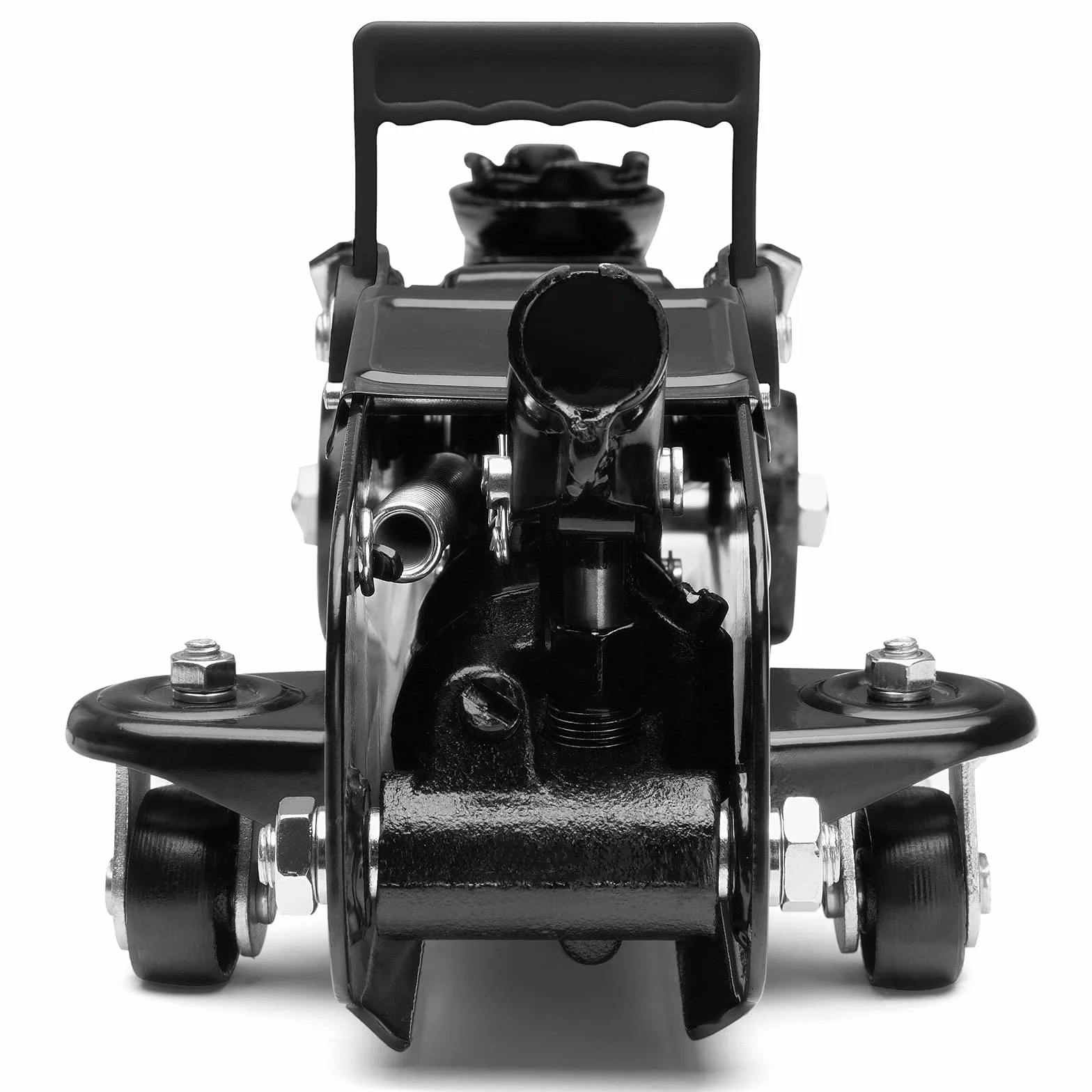 Cric idraulico auto 3 tonnellate Deuba maniglia rotelle manovrabile cuscinetto gomma martinetto sollevatore