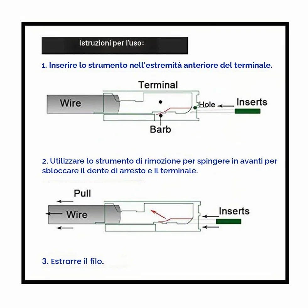 CESFONJER 11 Pezzi Strumenti di Rimozione Terminale, Pin Rimozione Cablaggio Terminale con Portachiavi per Auto, auto cablaggi elettrici crimpare connettore pin estrattore kit