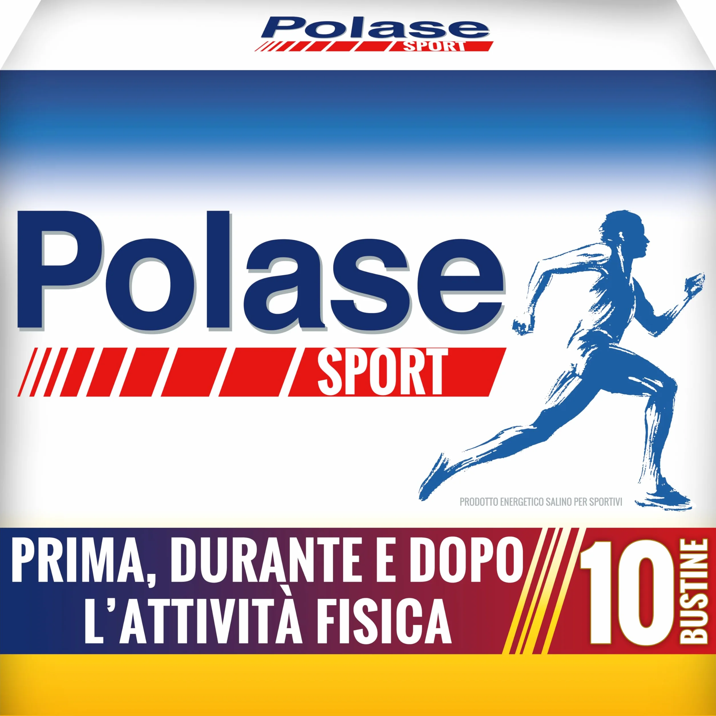 Polase Sport Magnesio e Potassio Integratore Alimentare Energetico Salino Gusto Arancia 10 Bustine