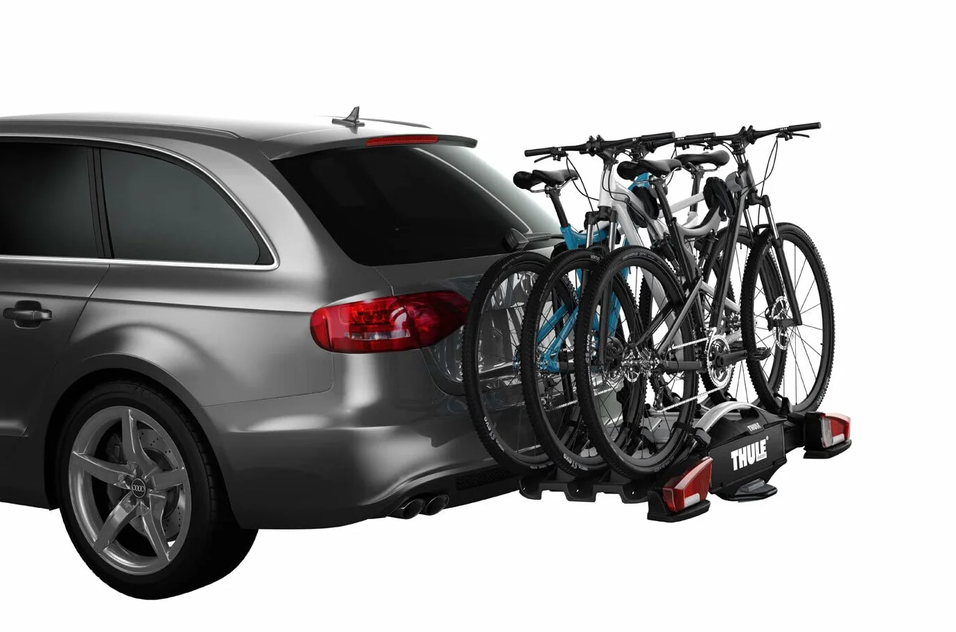 Thule Velocompact 13-pin Portabici Piattaforma Gancio Traino Czarny/aluminium, 3 rowery