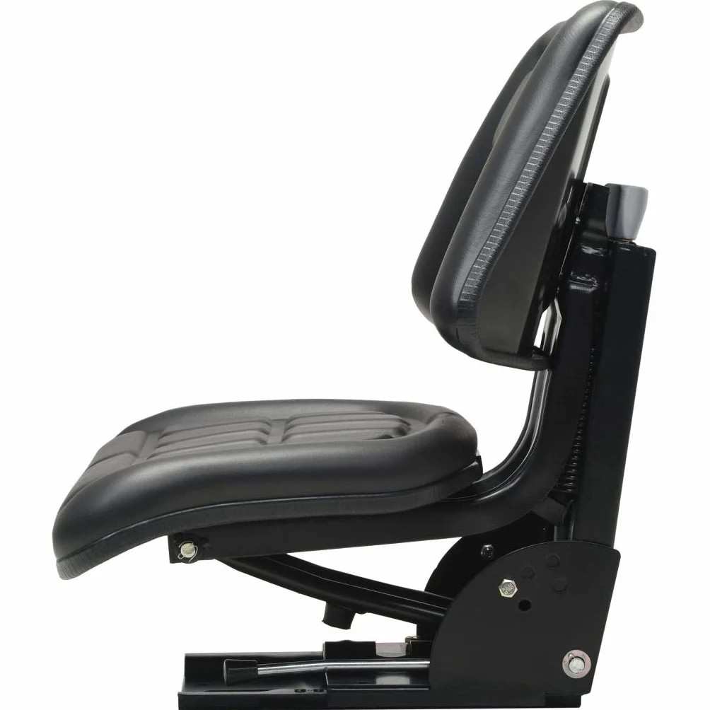 vidaXL Sedile per Trattore con Sospensione Nero Imbottito Regolabile Sedia