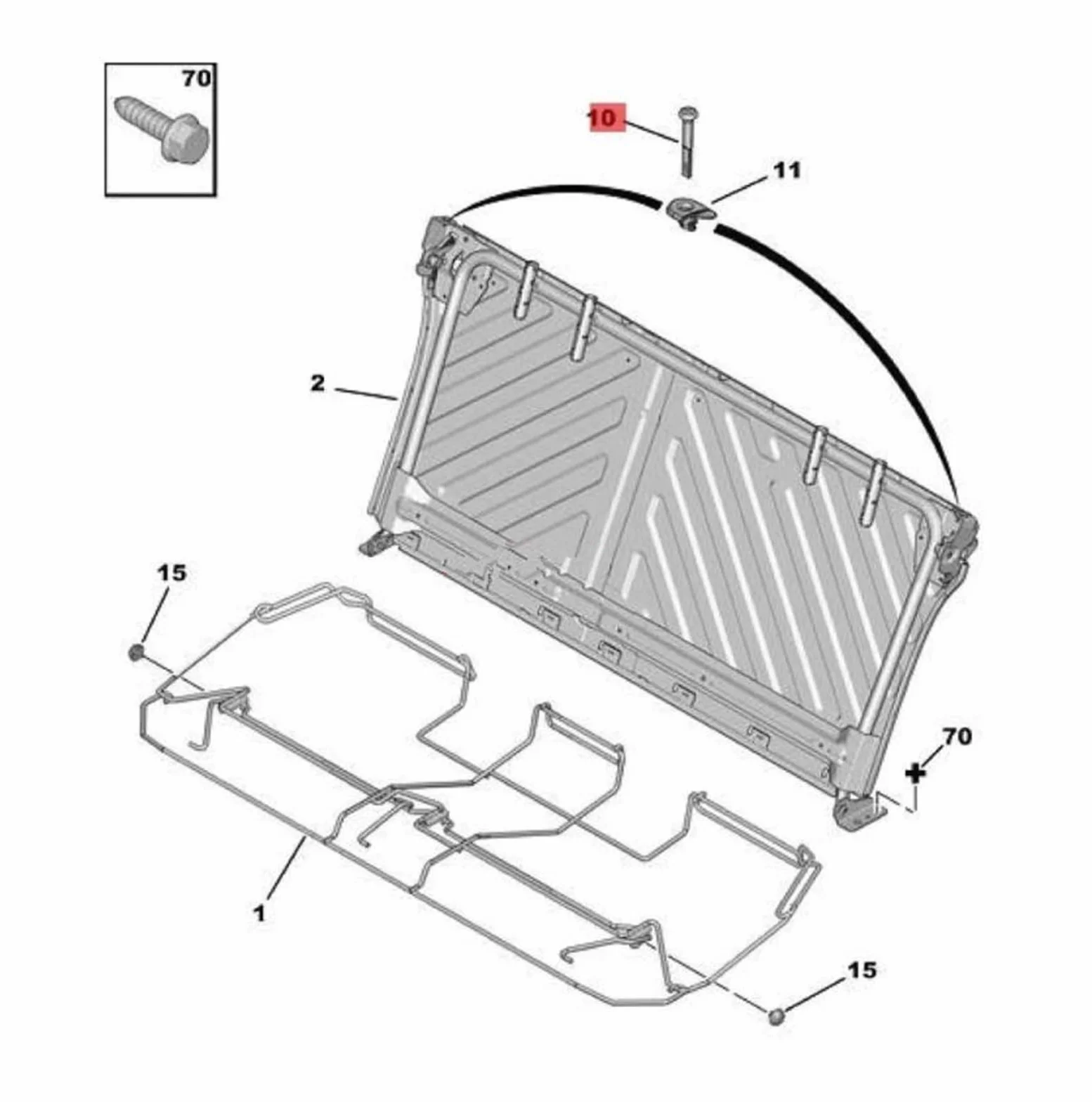 DowraP 8957GE Sedile Posteriore Cerniera Manopola di Controllo Maniglia Supporto for 206 207 206rc 206gti C2 (Color : 2pcs)