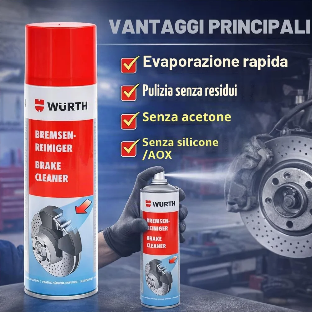 Wurth - Detergente per freni, 500 ml (12)