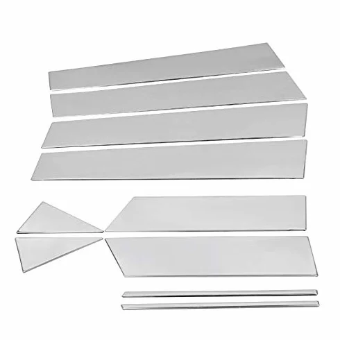 Rifiniture Finestra Cromate Acciaio Inossidabile per Qashqai J11 2015-2019 10 pezzi