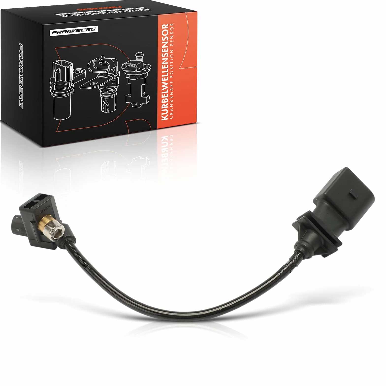 Frankberg Posizione dell'albero Motore Sensore dell'albero Motore 3-Poli Compatibile con Serie 3 Touring E46 Serie 5 Touring E61 X5 E70 Serie 5 E60 Serie 3 E46 Replace# 13627787192