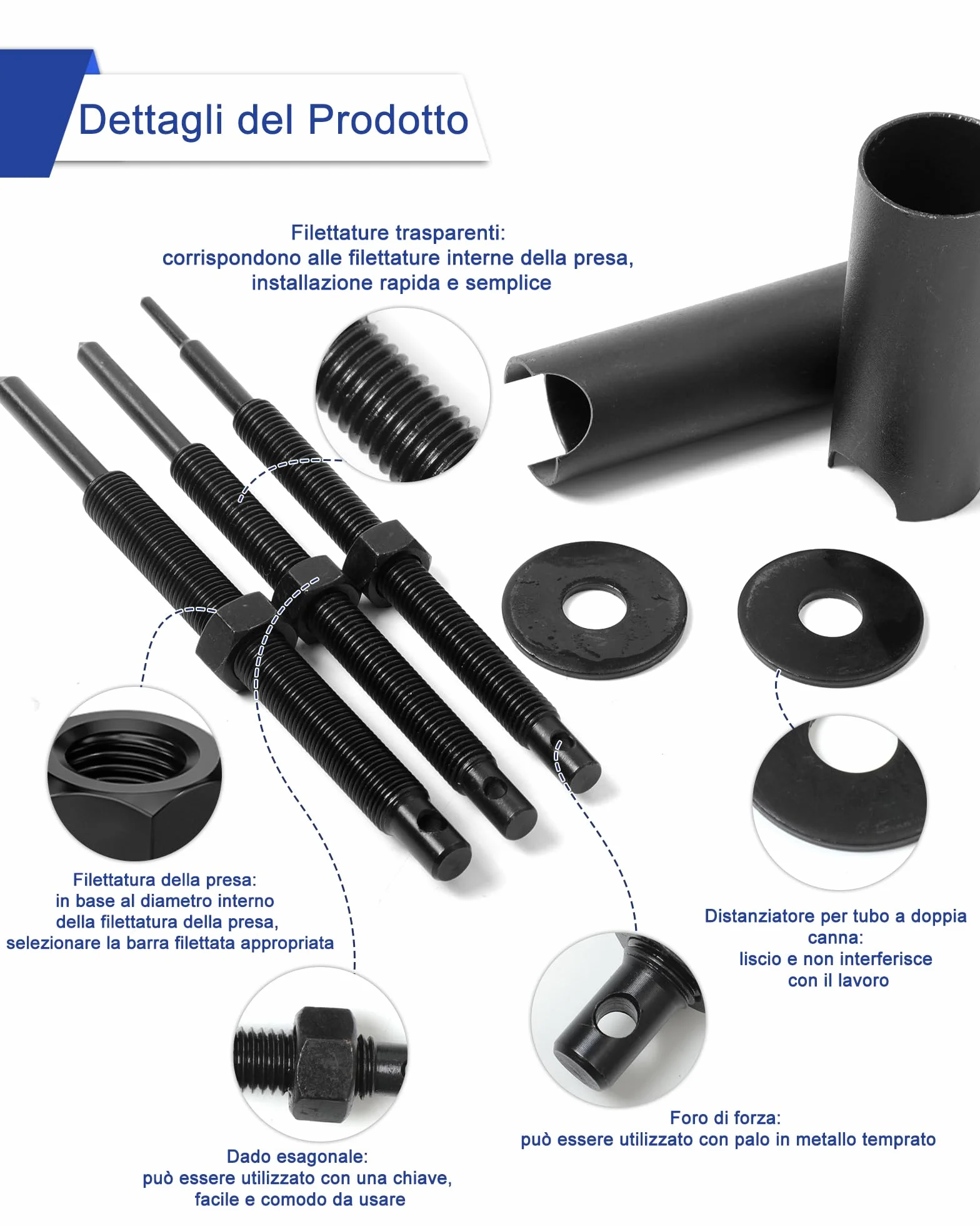 9-23 mm Moto Estrattore per Cuscinetti Interni Set di Estrattori per Cuscinetti Ruota con 5 Pinze per Cuscinetti di Biciclette, Cuscinetti ad Aghi, Cuscinetti di Ingranaggi