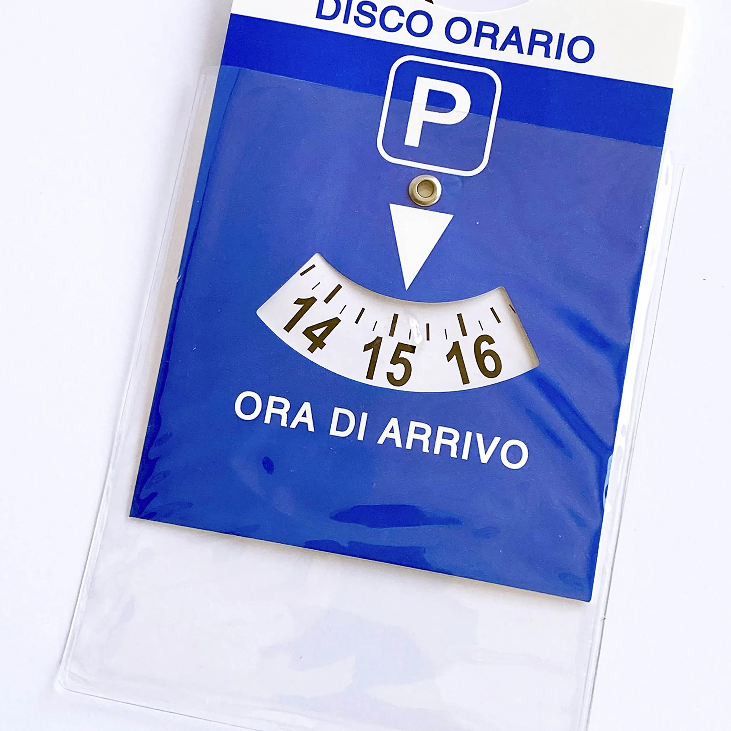 Disco ORARIO Maxi PVC Cm 11x14 z Bustiną Trasparente