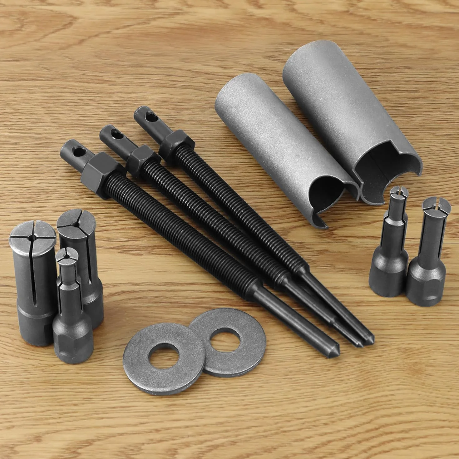QWORK® Estrattore Cuscinetti Interni per Moto, 9-23 mm Estrattore Cuscinetti con Clip Aperte in 5 Misure, Strumenti di Rimozione Cuscinetti per la Riparazione di Autoveicoli, Motocicli e Biciclette