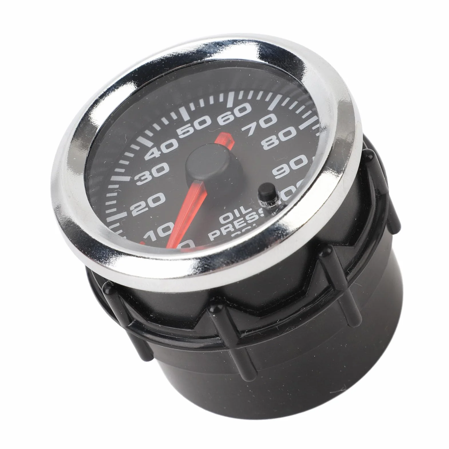 Aramox Manometro Digitale Pressione Olio Auto, Display 12V, 52 mm, 0-100 PSI, Alta Precisione