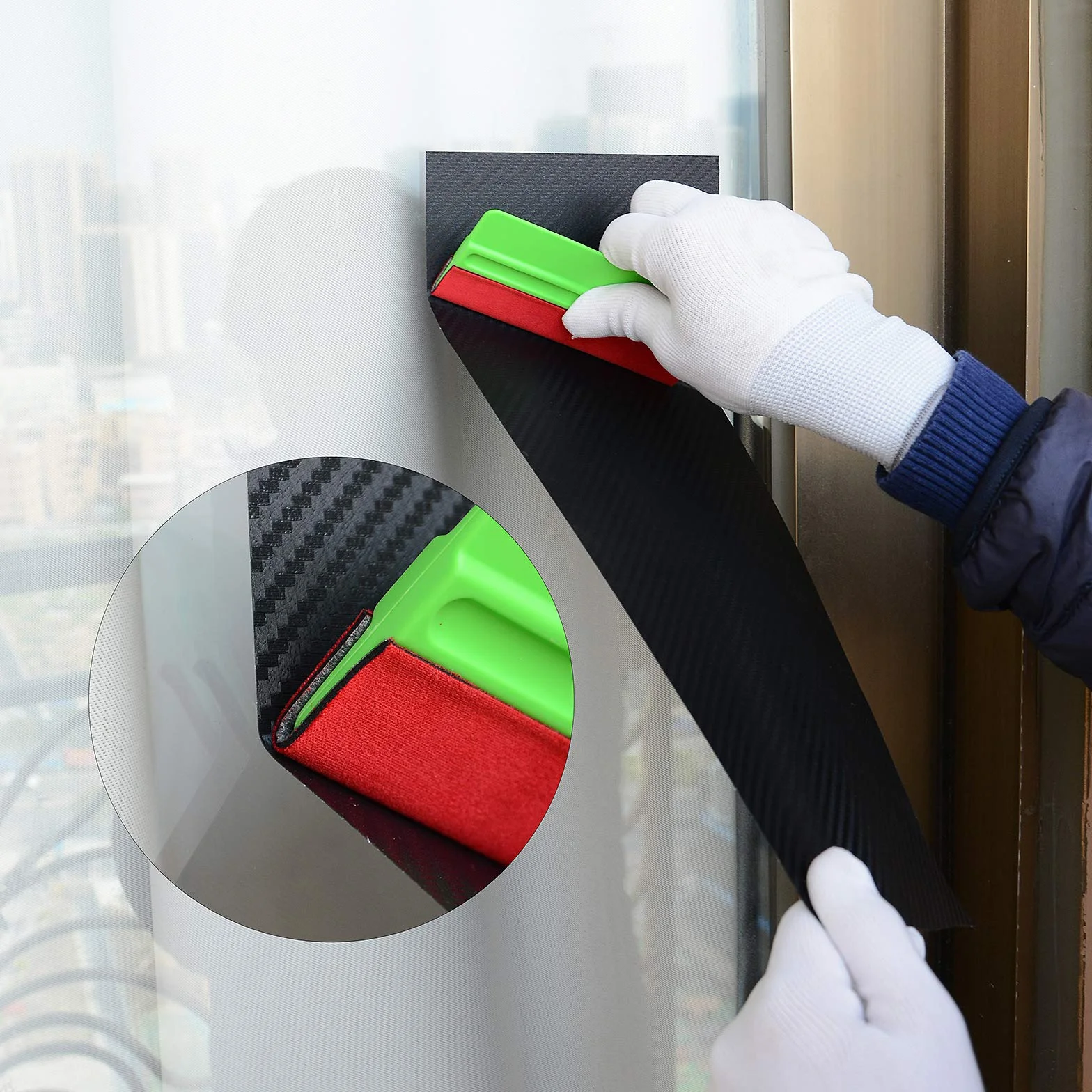 Ehdis Kit vinile Applicazione Adesivi Auto: Kit Pellicola di Alta con Taglierino Professionale e Spatole per Pellicola e stick magnetico avvolgenteper Installazione Pellicole Auto Cellulare DIY