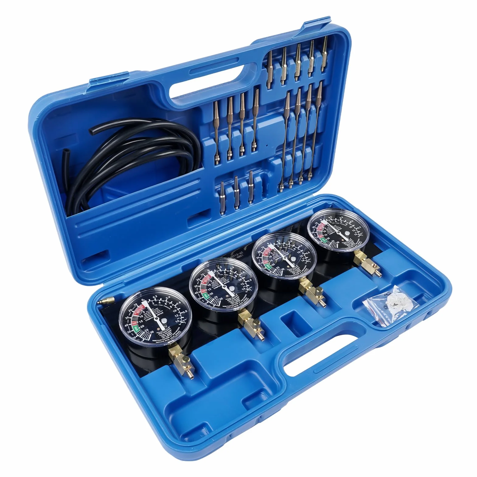 Sincronizzatore Carburatori 4 Vie Blu per Auto Moto Regolazione Motore GLOSSY AUTO PARTS