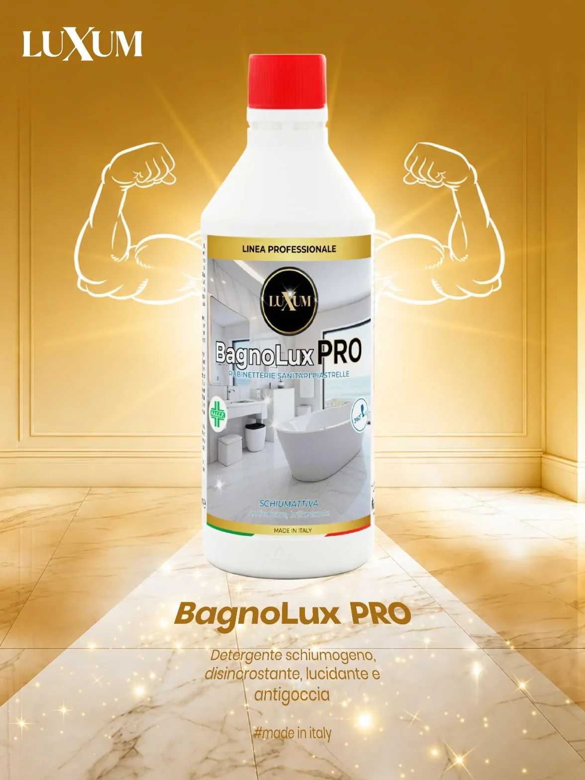 BagnoLux PRO Detergente schiumogeno HACCP 750 ml
