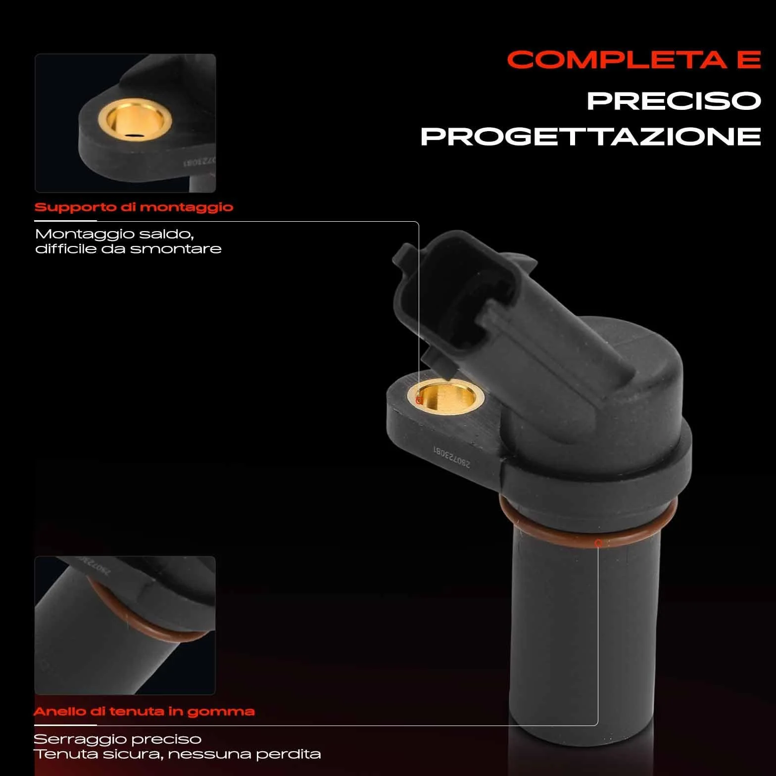 Frankberg Posizione dell'albero Motore Sensore dell'albero Motore 2-Poli Compatibile con Corsa D S07 Corsa C X01 Agila (A) H00 Meriva X03 Zafira A MPV T98 Replace# D5010412449