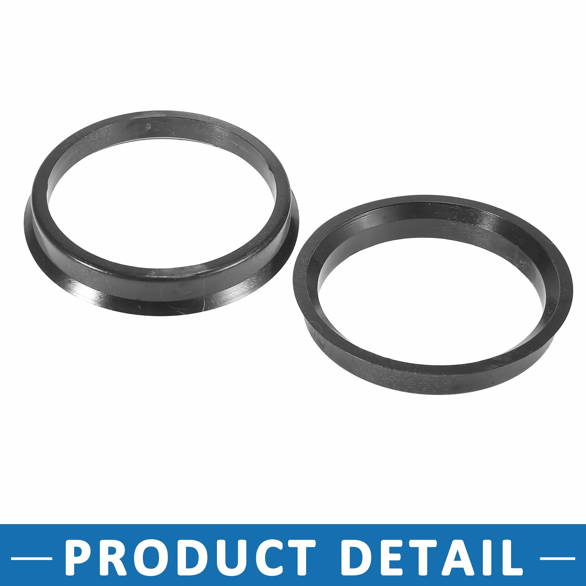 ABSOPRO Mozzo Centrale anellos 57,1 mm a 65,1 mm Plastica Nero Set di 4