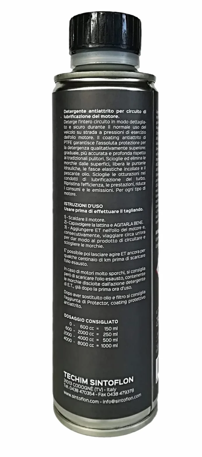SINTOFLON E.T. Tratt.motore Prima Fase Latt. 250 ml (8oz)
