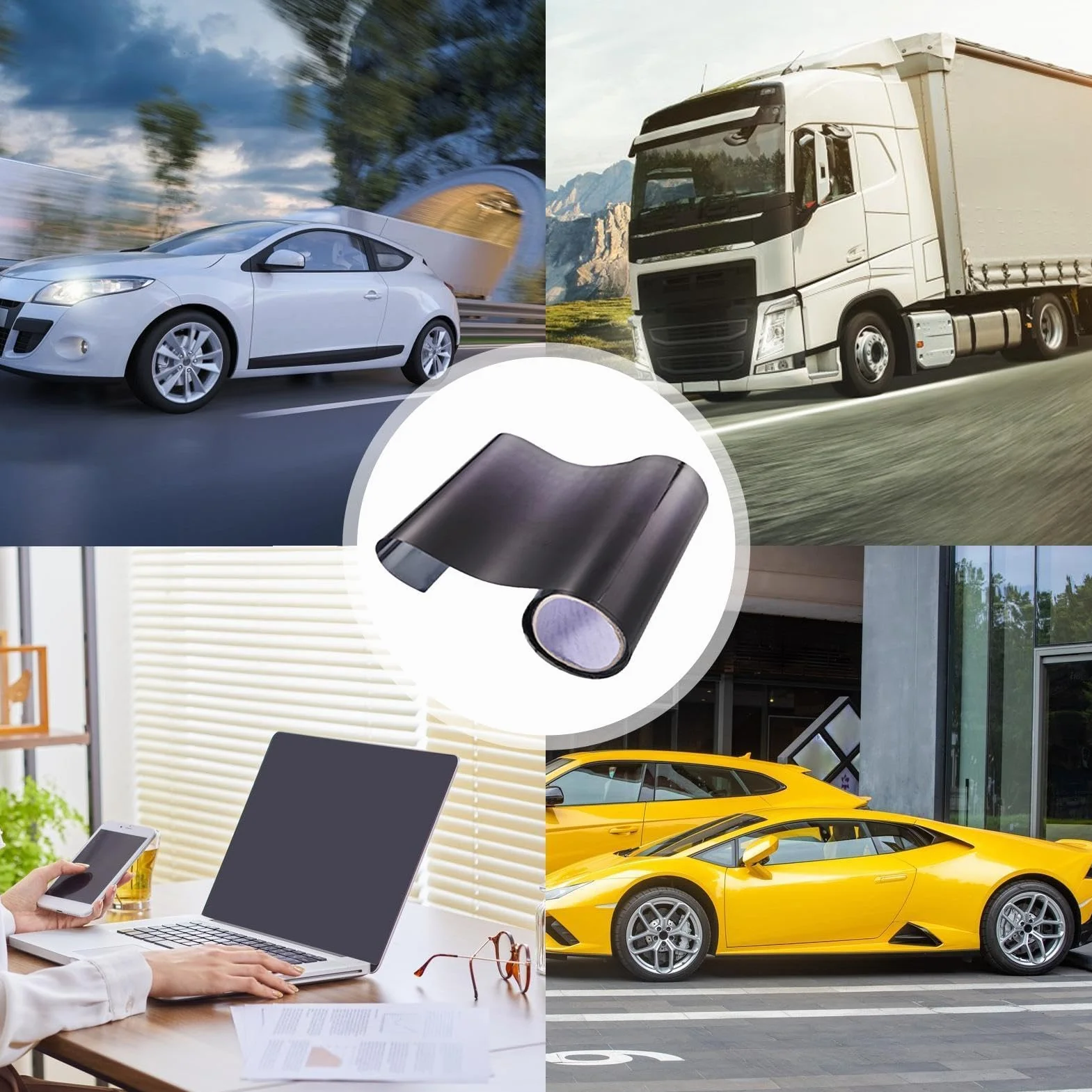 Pellicola oscurante per auto, protezione solare, strisce parasole per parabrezza auto, protezione UV