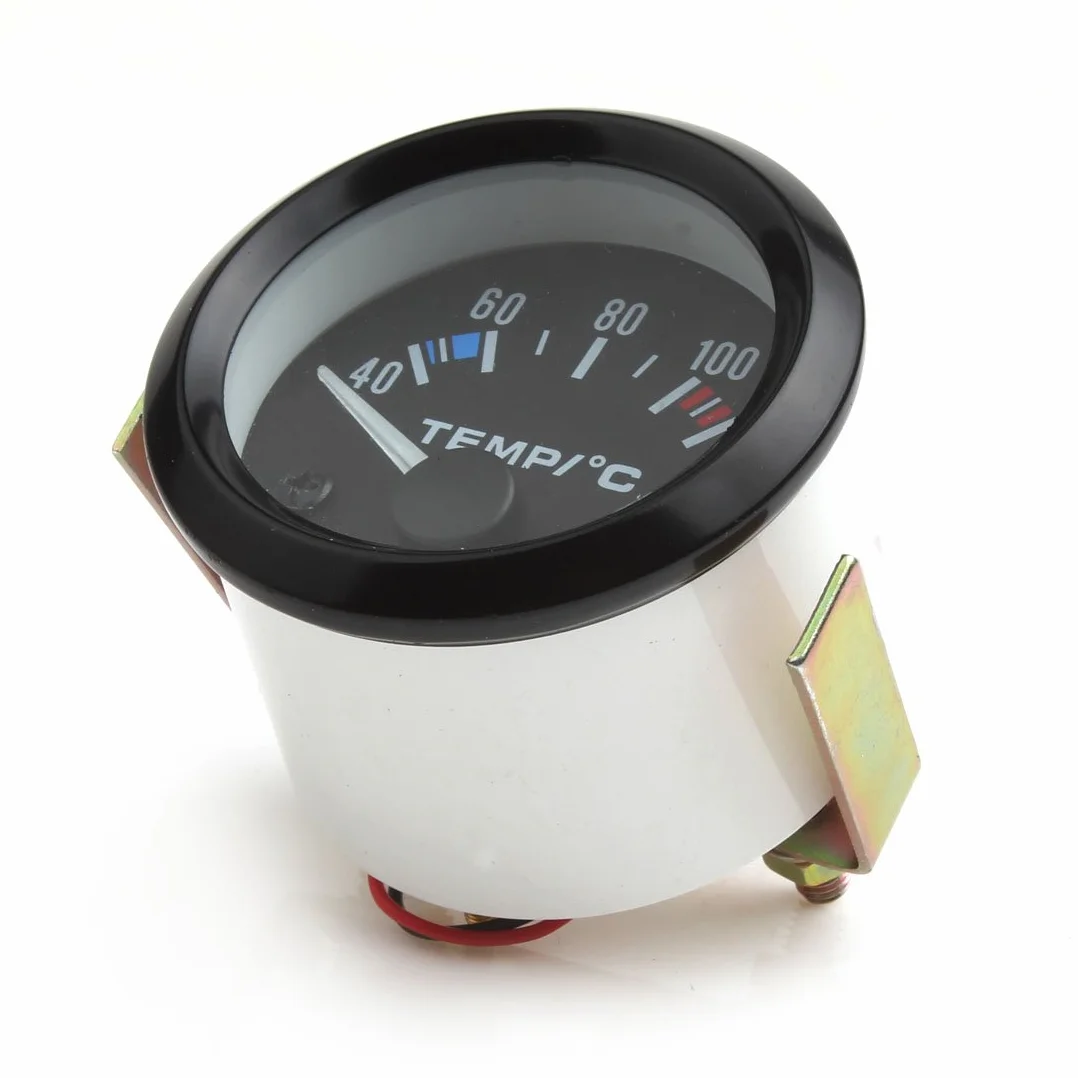 Misuratore Temperatura Acqua Automobile 12 V LED Bianco 40-120 Gradi