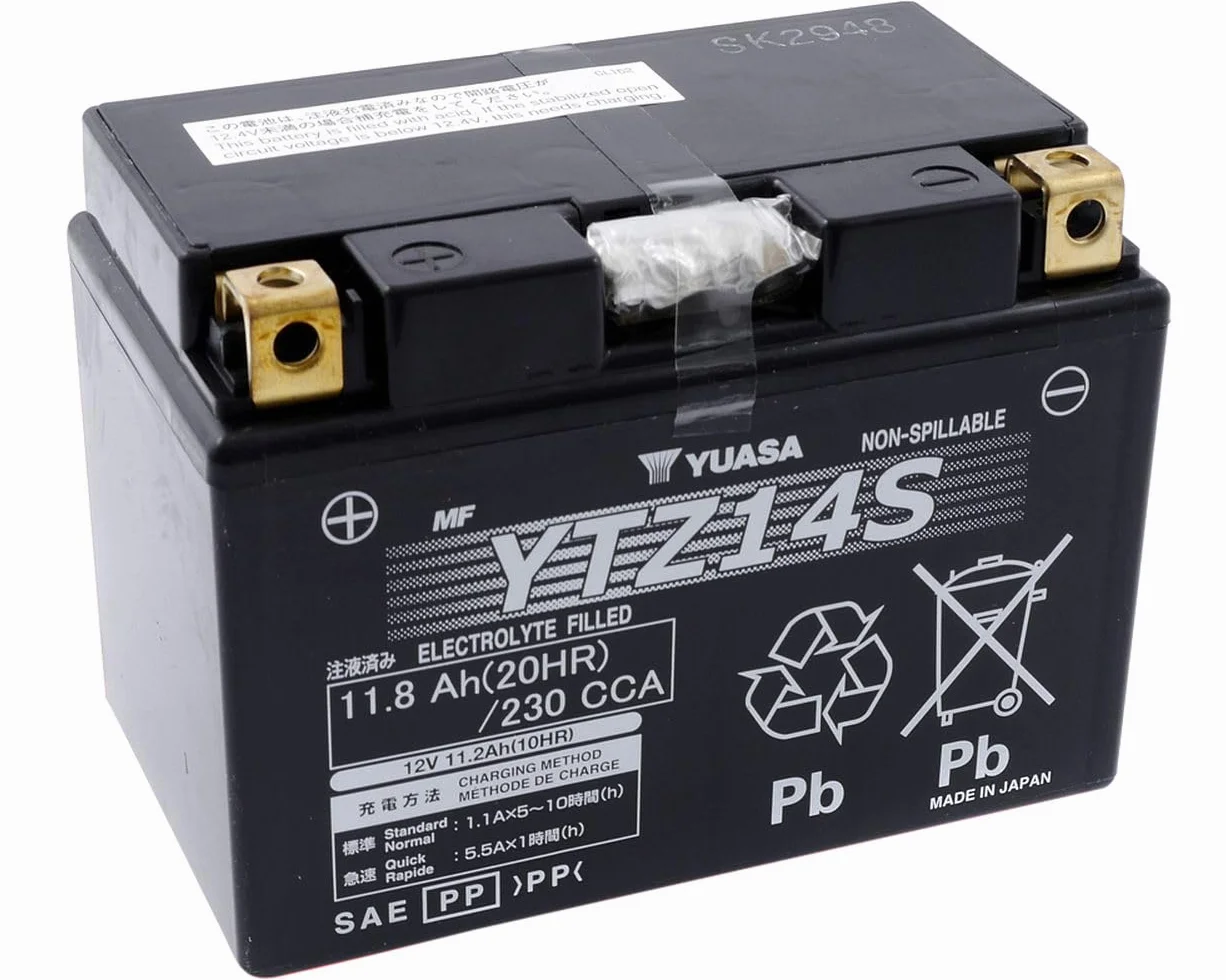 Yuasa battery YTZ14S | Batteria di ricambio da moto per HONDA Africa Twin CRF1000L 1000 2016