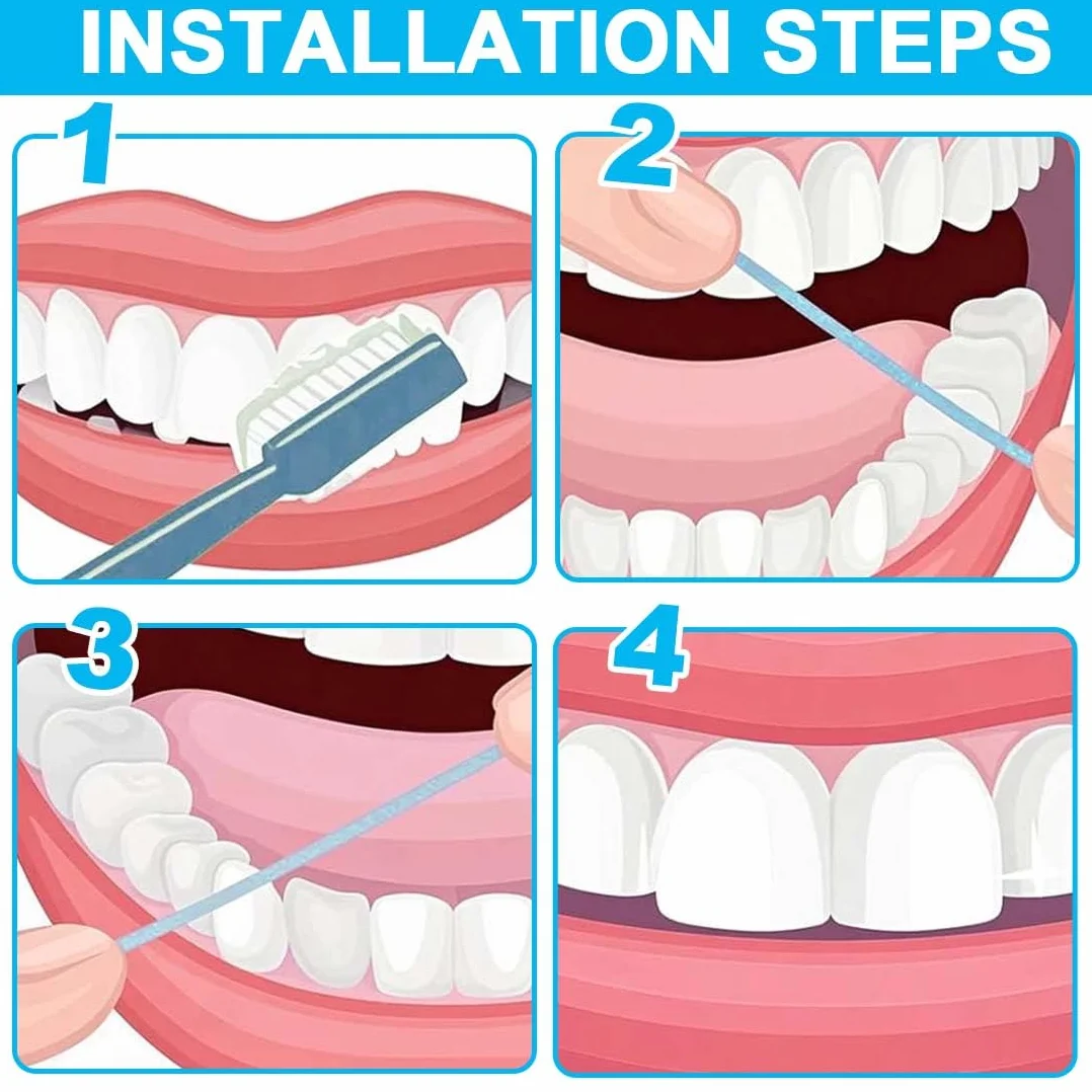 EIHI Carta Abrasiva Dentale 60 Pezzi Strisce Interdentali Lucidatura Denti