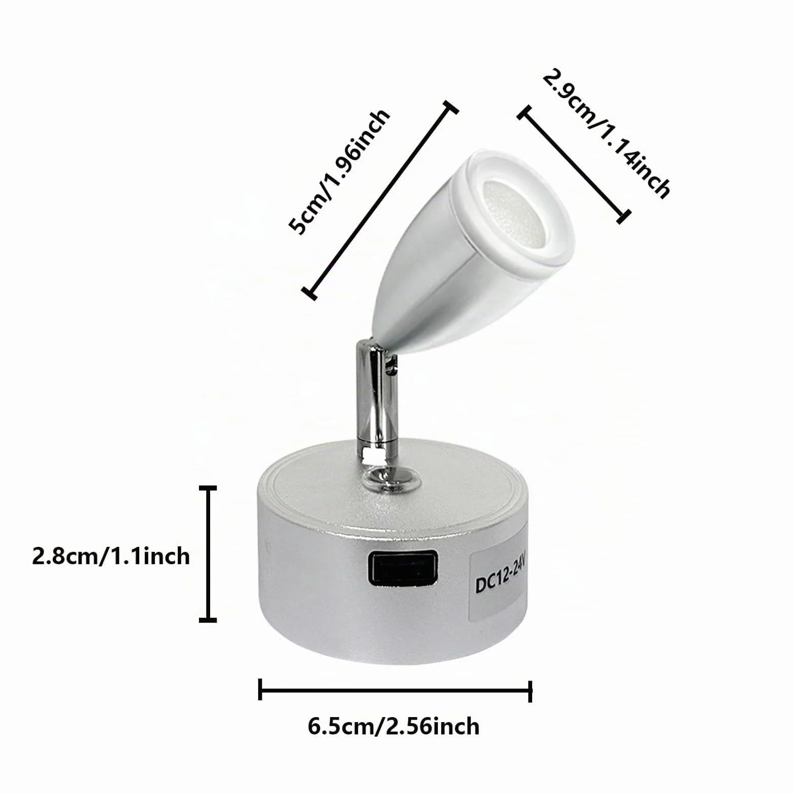 12V LED Lamps Camper, 12V Letto Lampada di Lettura, 3 Temperature di Colore, 3W, Interruttore Dimmer Tattile, DC 12-24V LED Spot per Auto Camion Caravan Campeggio Barca (2 Pezzi)