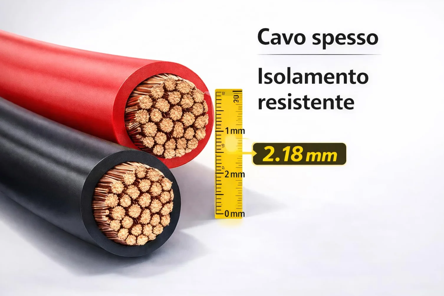 TOOLMAK Kable Rozruchowe 400A 2,5m Morsetti Isolati do Auta 3000cc Benzina Diesel