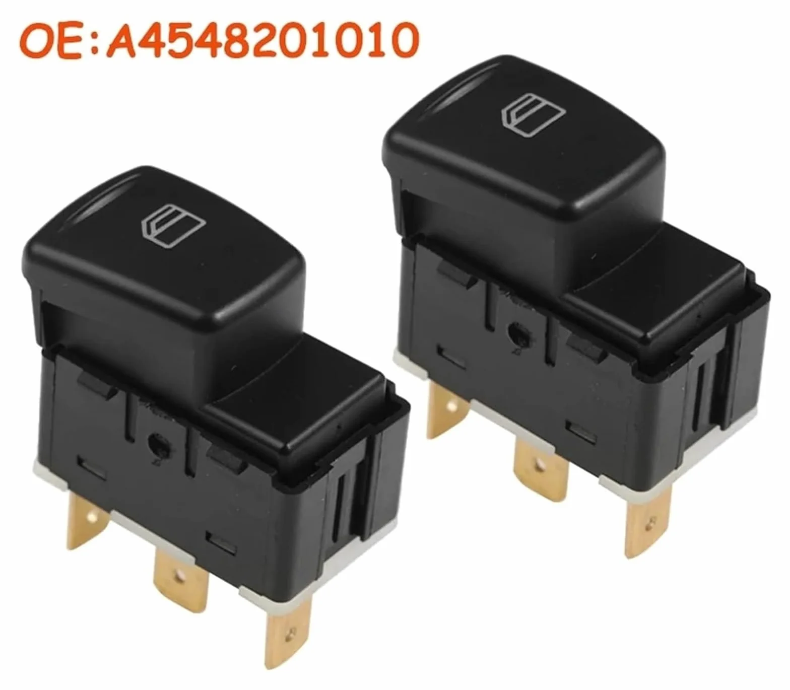 Tasto Alzacristalli Per B&enz Per Smart Per Forfour 454 2004-2006 Interruttore Finestrino Anteriore Sinistro Destro Hatchback Power A4548201010 4548201010(2 Pcs)