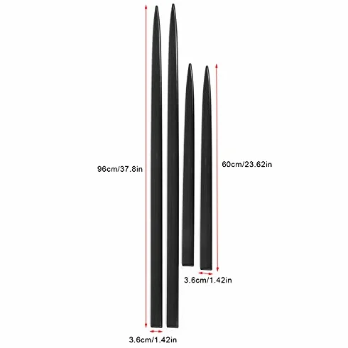 Modifica automatica della protezione della porta nera luminosa 4PCS