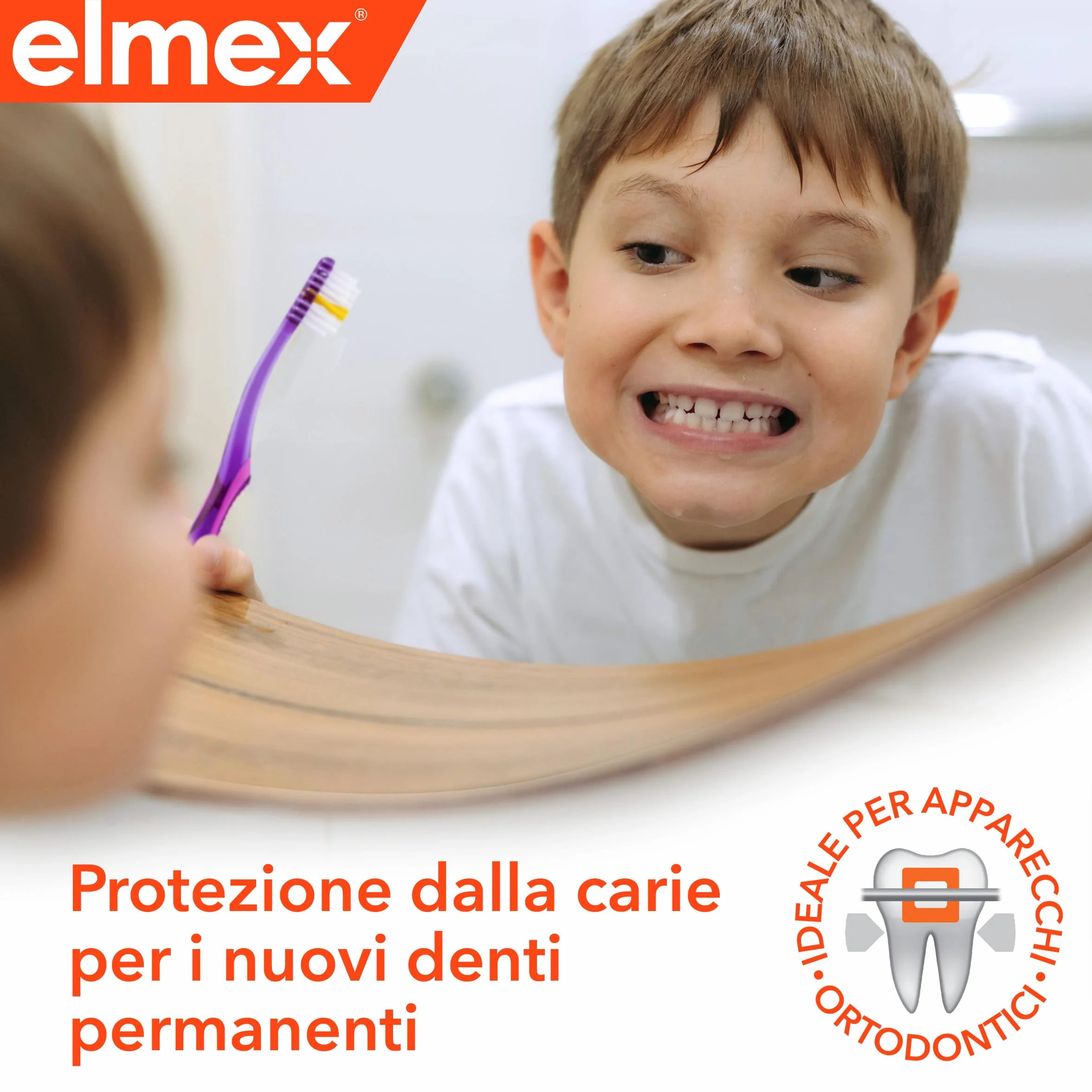 Elmex Dentifricio Junior 75ml Protezione Carie Bambini Denti Permanenti