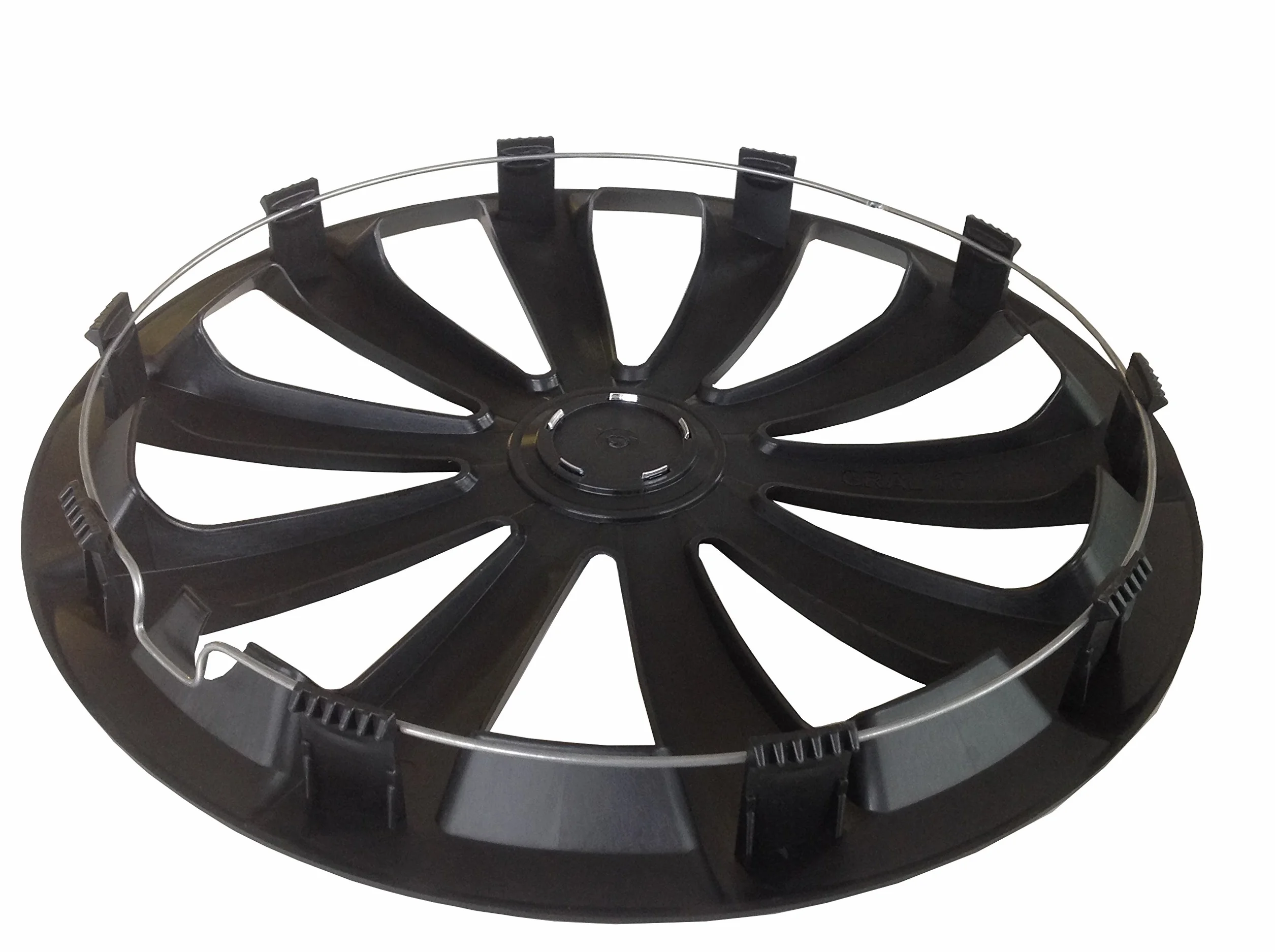 NRM DRACO CS 15 Copricerchi Universali, 15", Bicolore Nero / Silver