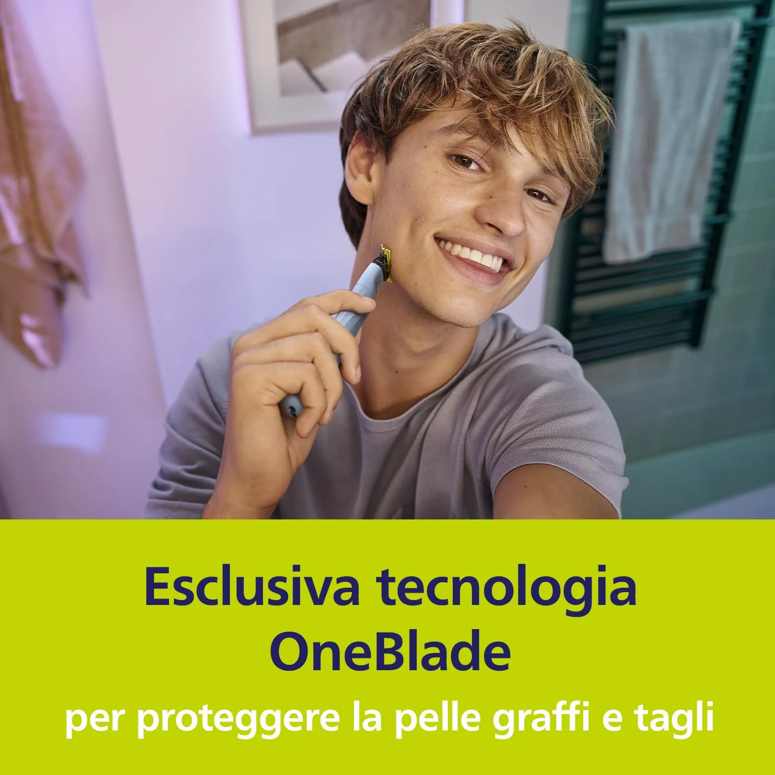Philips OneBlade First Shave QP215/50 lama di ricambio delicata sulla pelle 1x