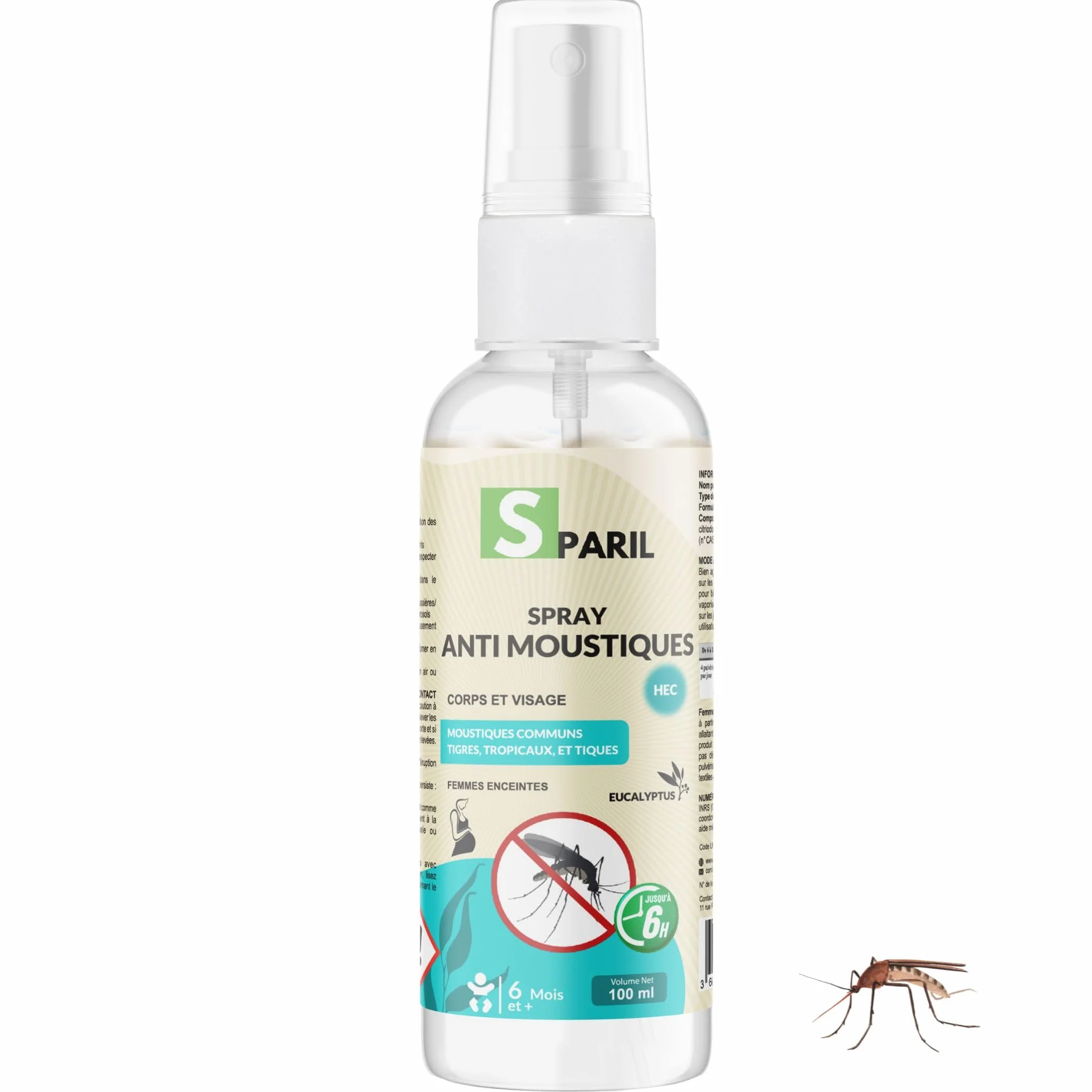 Spray Repellente Antizanzare Tropicale 100 ml Protezione Eucalipto Citriodiolo 6h
