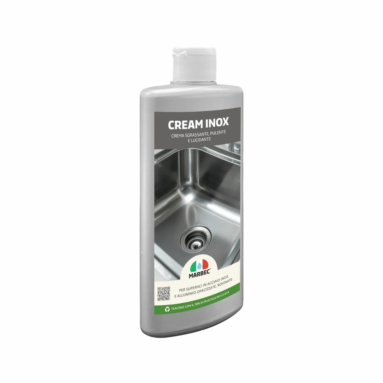 Marbec Crema Lucidante Inox 250g Pulisce Sgrassa Acciaio Alluminio