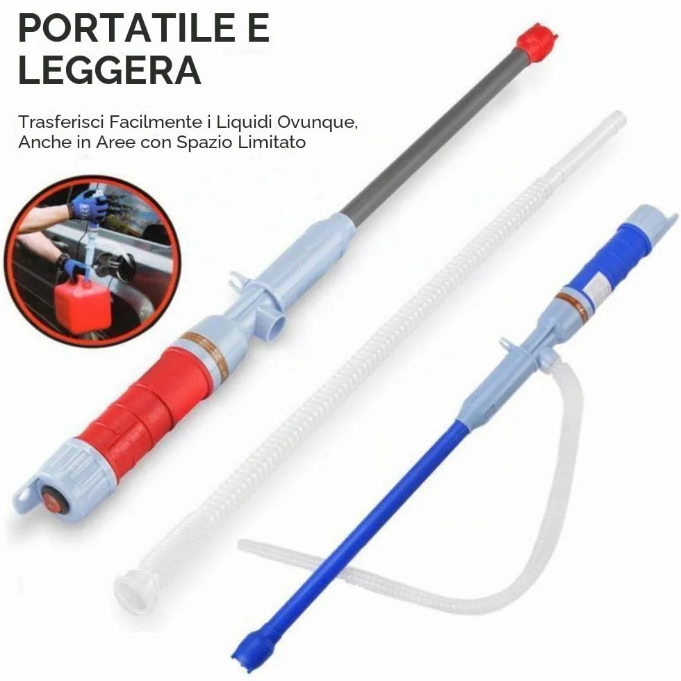 Pompa per liquidi elettrica, a Batteria, Pompa Automatica di aspirazione dell'olio, Pompa dell'Acqua, Pompa per sifoni Portatile all'Aria Aperta, Pompa di aspirazione