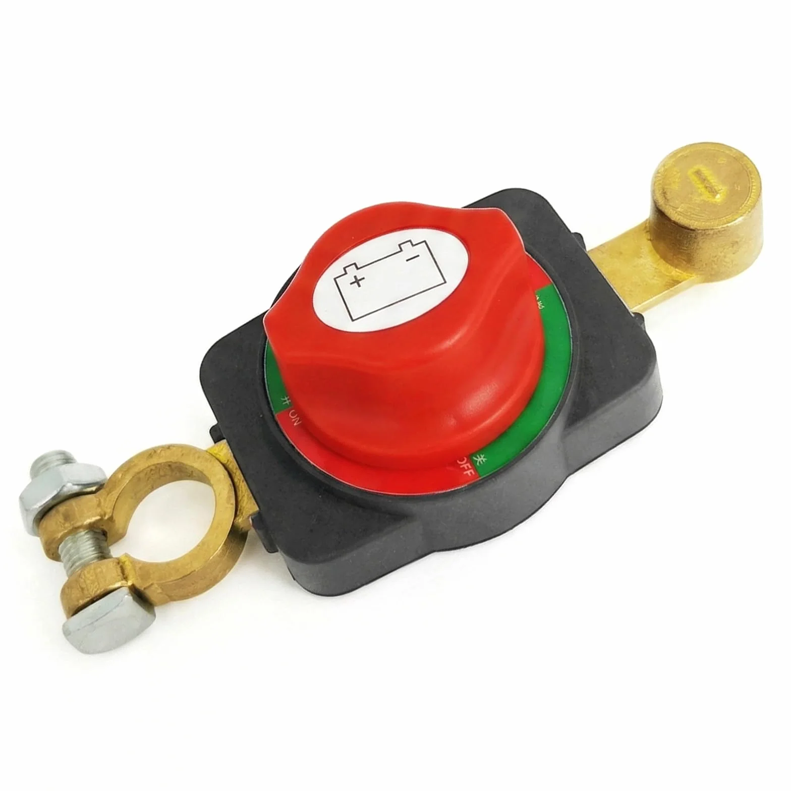 Interruttore Stacca Batteria Polo Positivo,Regolabile 360° Interruttore di Separazione Della Batteria,per Auto,Moto,Roulotte,Camion