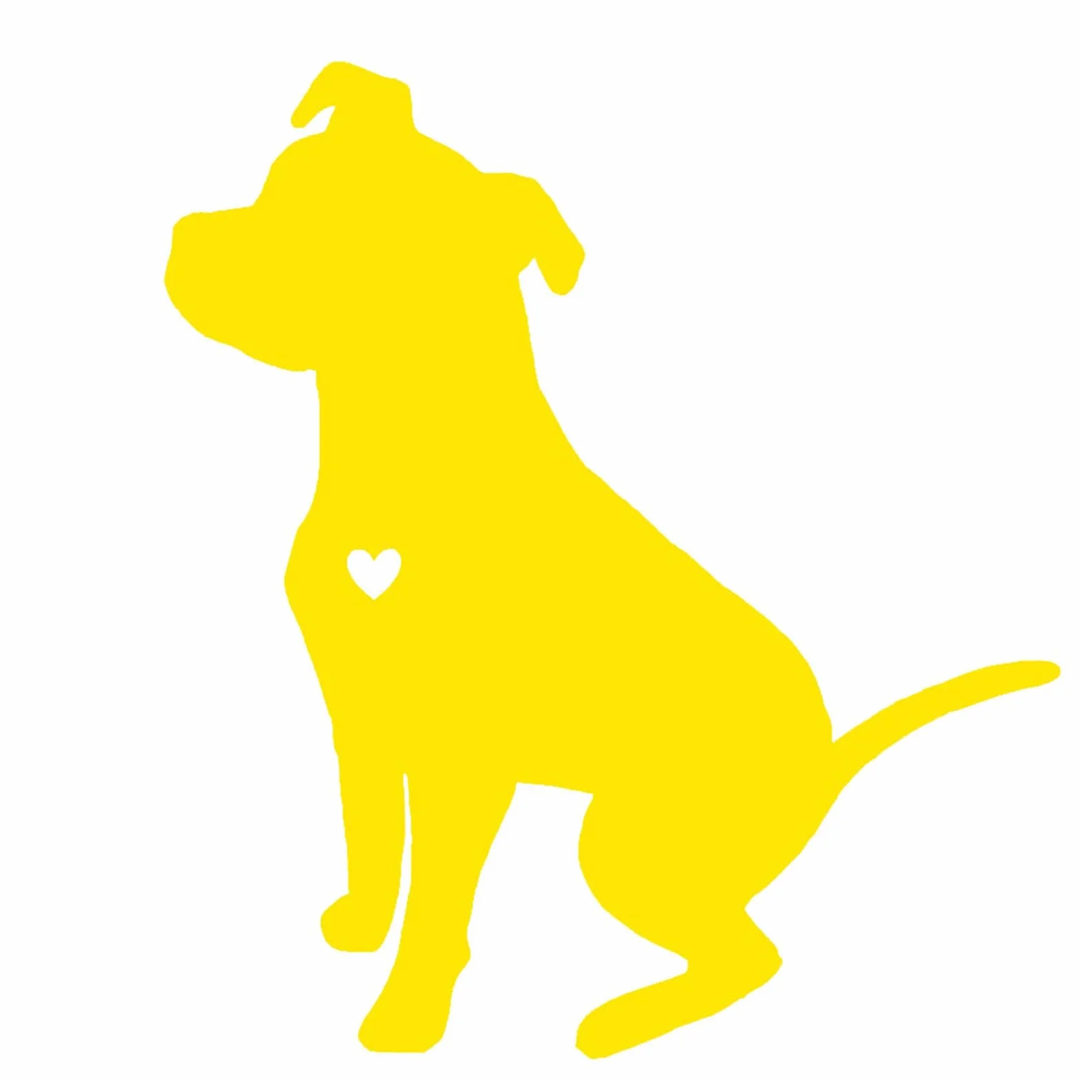 Adesivo riflettente per auto con cane pitbull in PET