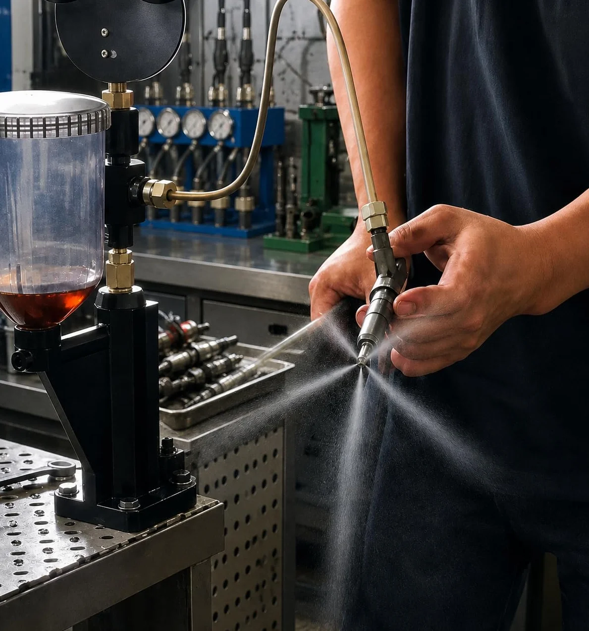KATSU Tester Pressione per Ugelli Iniettori Motori Diesel da Macchina e Camion 600 Bar, 449949