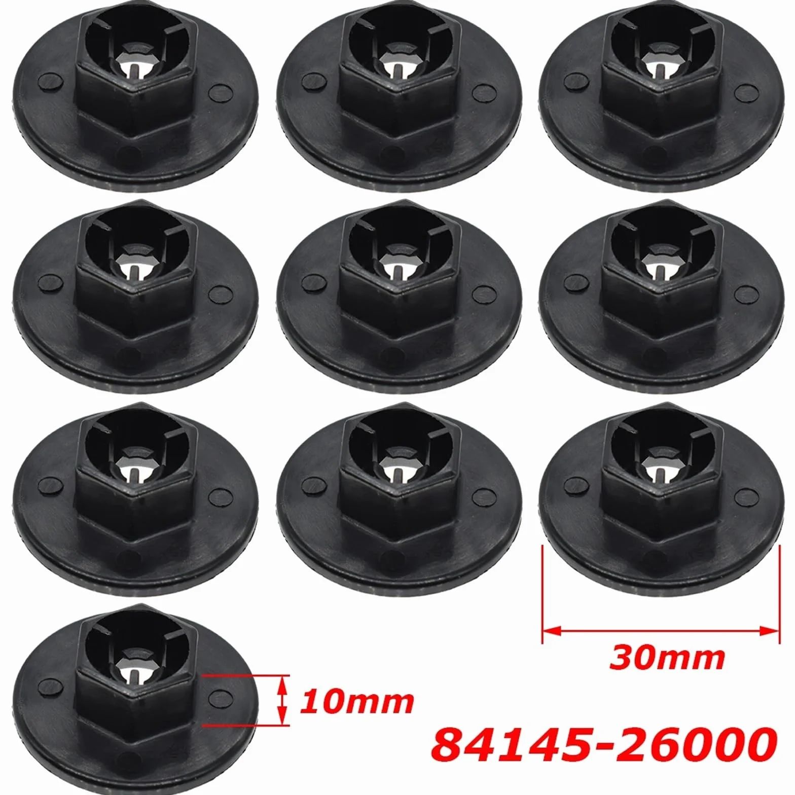 20 Clip Dado for paraspruzzi for Rivestimento passaruota, compatibili for Hyundai Elantra Tucson Santa Fe Solaris Kia Sedona Soul Optima Cadenza 8414526000