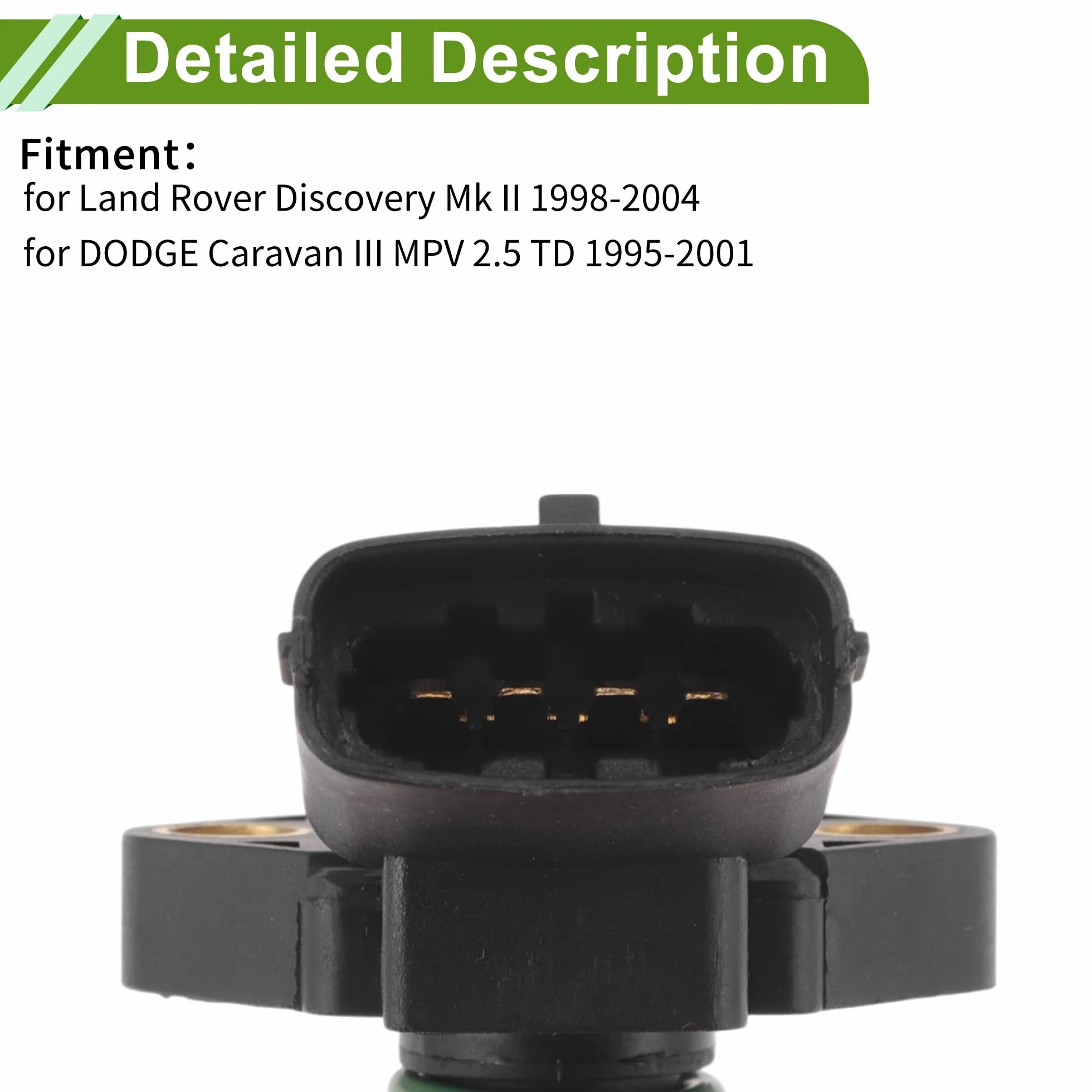 Collettore Assoluto Pressione Mappa Sensore per Land Rover Discovery M k Ii 2.5 Td5 4x4 1998-2004 No.99455421/100640/0281002205/Mhk100640/45962048 1 pezzo