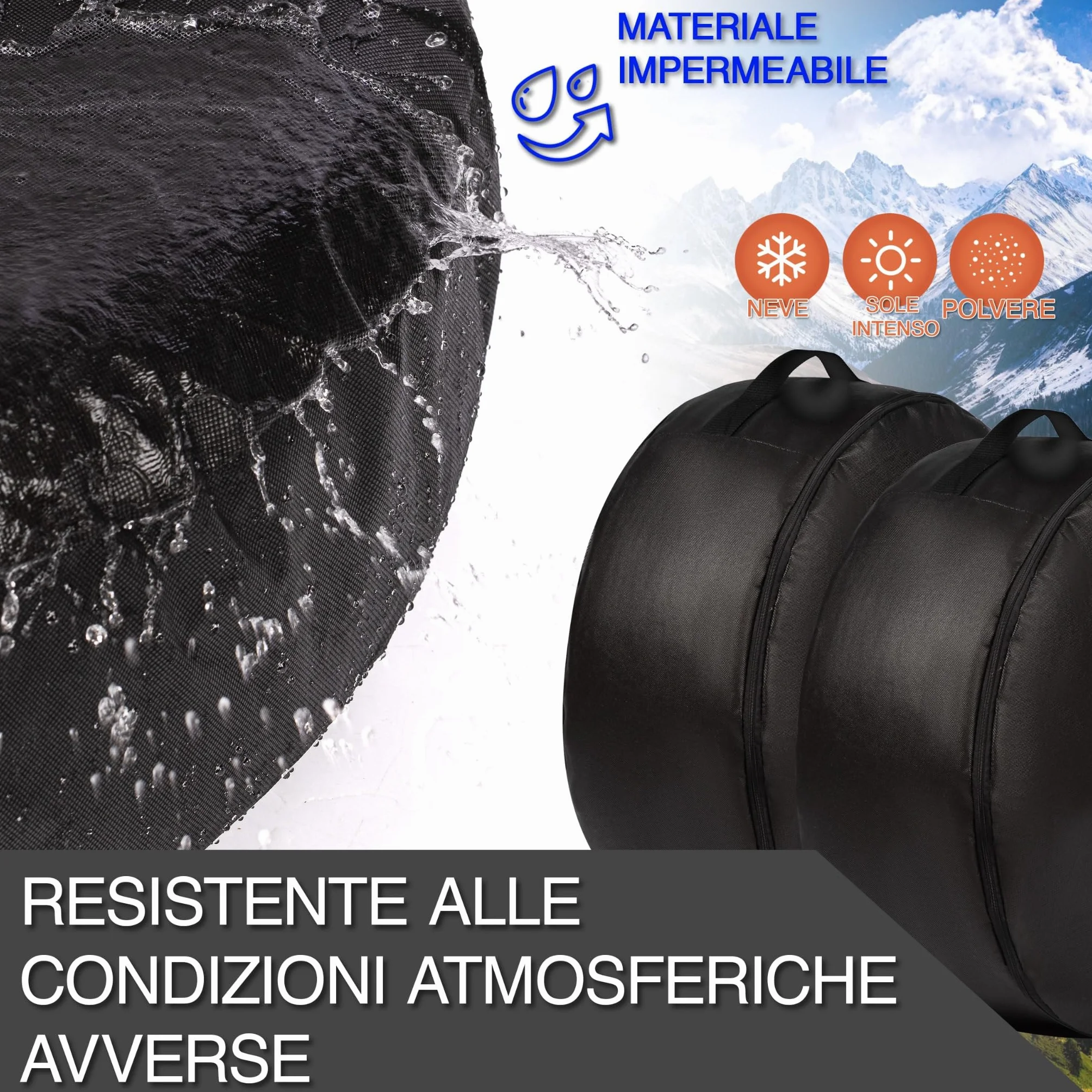 Sacca per Gomma Auto 3XL Impermeabile Custodia Resistente Stoccaggio Protezione Pneumatico
