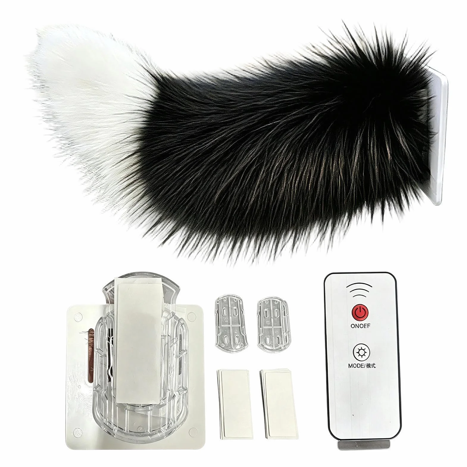Generico Remote Control Drift Tail Car Rc, Fuzzy Wagging Cat Tail for Car Exterior Decoration, Rechargeable Auto Trunk Charm, for Auto Trunk Bumper