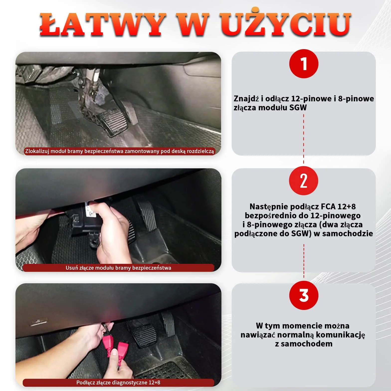 Adattatore Bypass Sicurezza Chrysler Gateway Connettore per Autel Maxisys FCA 12 8 Jeep Gladiator Wrangler JL Ram1