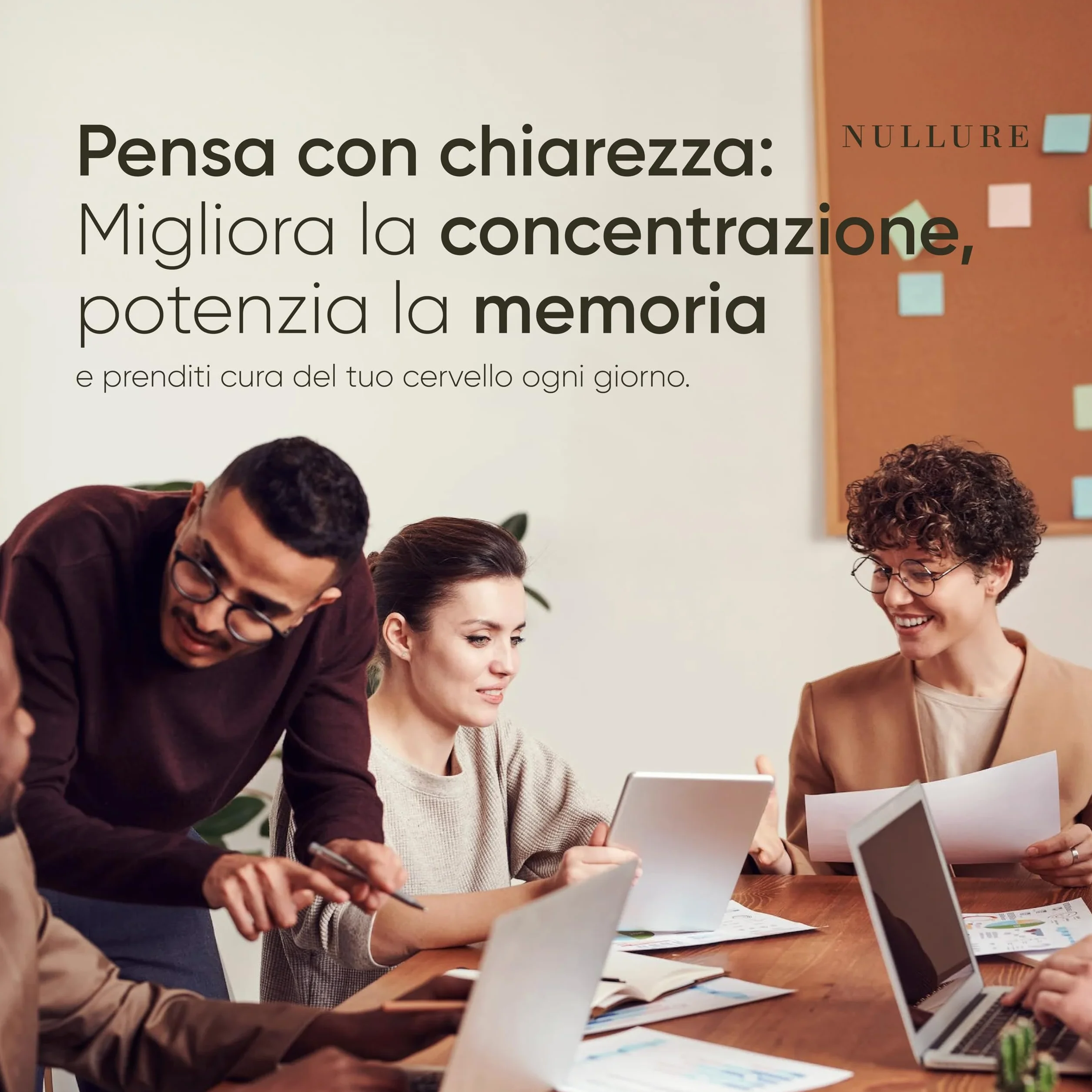 Nullure Nootropico con Citicolina 250 mg COGNIZIN® Integratore Memoria e Concentrazione 60 caps