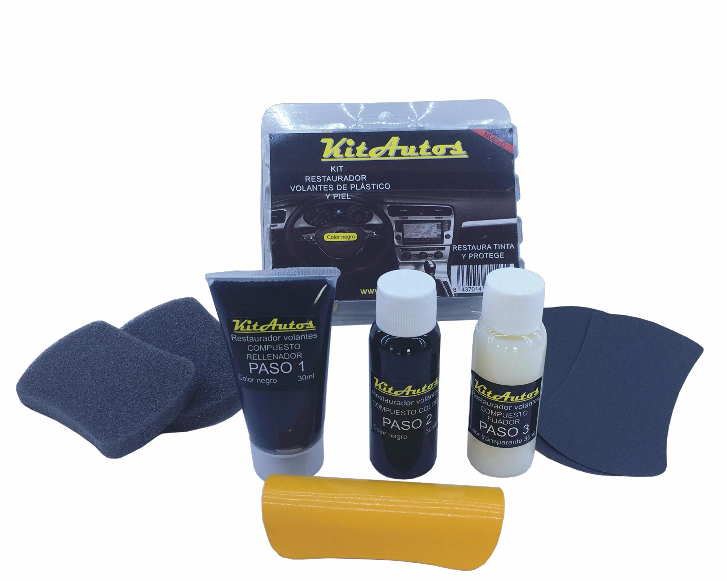 Kit RINNOVO Volante di Pelle E PÑLASTICO Nero.