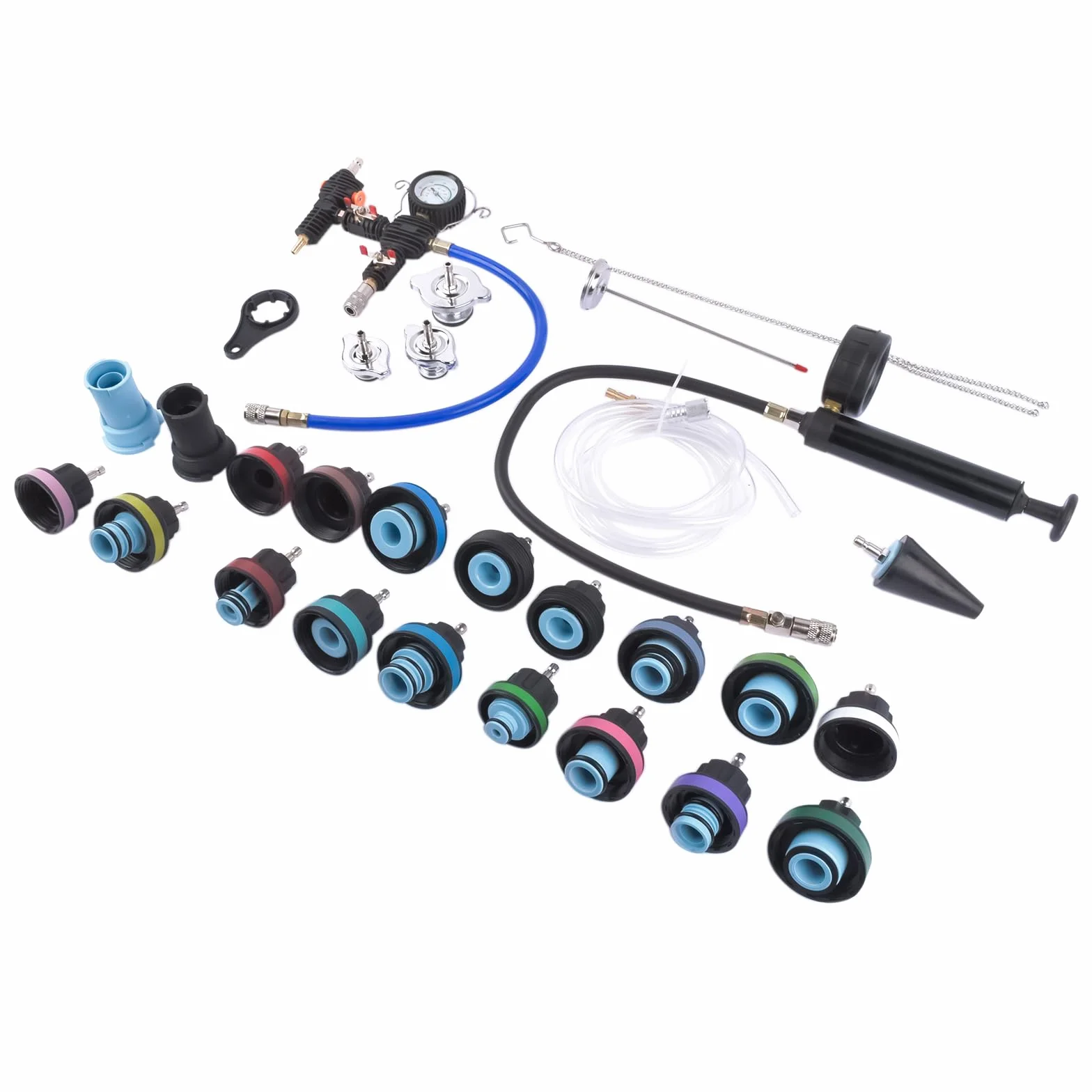 Radiatore Pressione Tester Kit 28 Pezzi per Auto Sistema di Raffreddamento