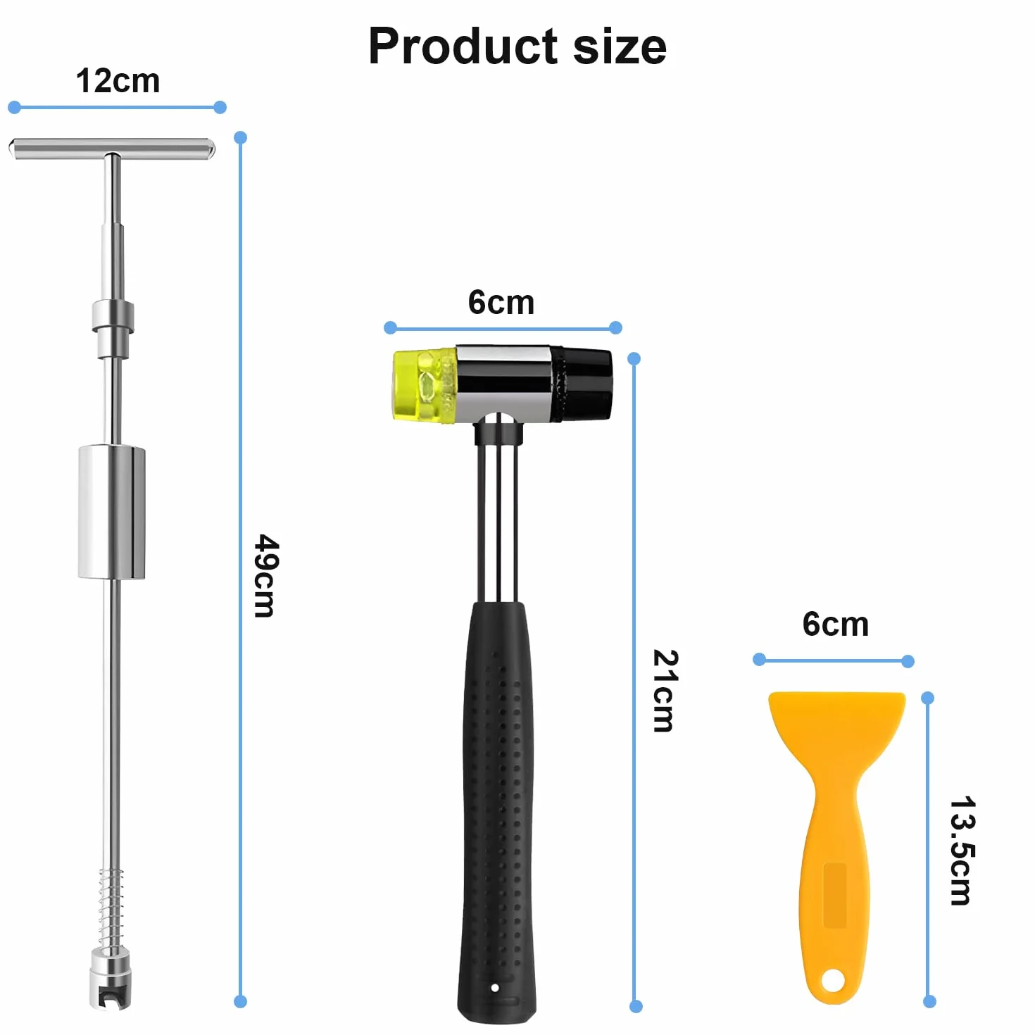 Kit di riparazione per ammaccature auto, con martello scorrevole, kit di rimozione ammaccature senza vernice, per ammaccature auto, ammaccature e rimozione di danni da grandine