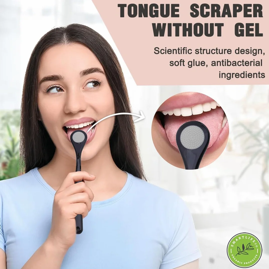 Pulisci Lingua Raschietto Lingua 2 PCS Spazzolino Lingua Pulizia Bocca