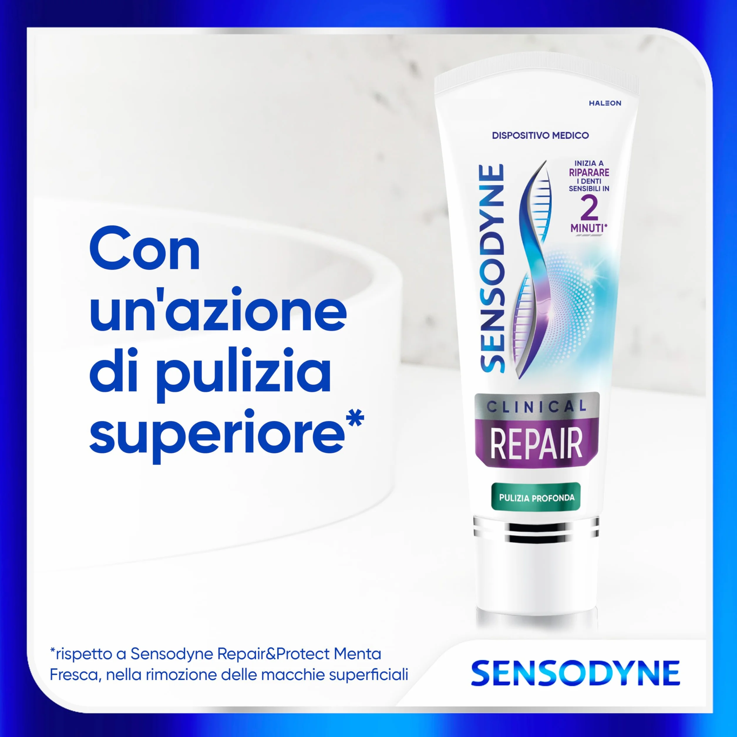 Sensodyne Clinical Repair Pulizia Profonda Dentifricio Denti Sensibili 75ml