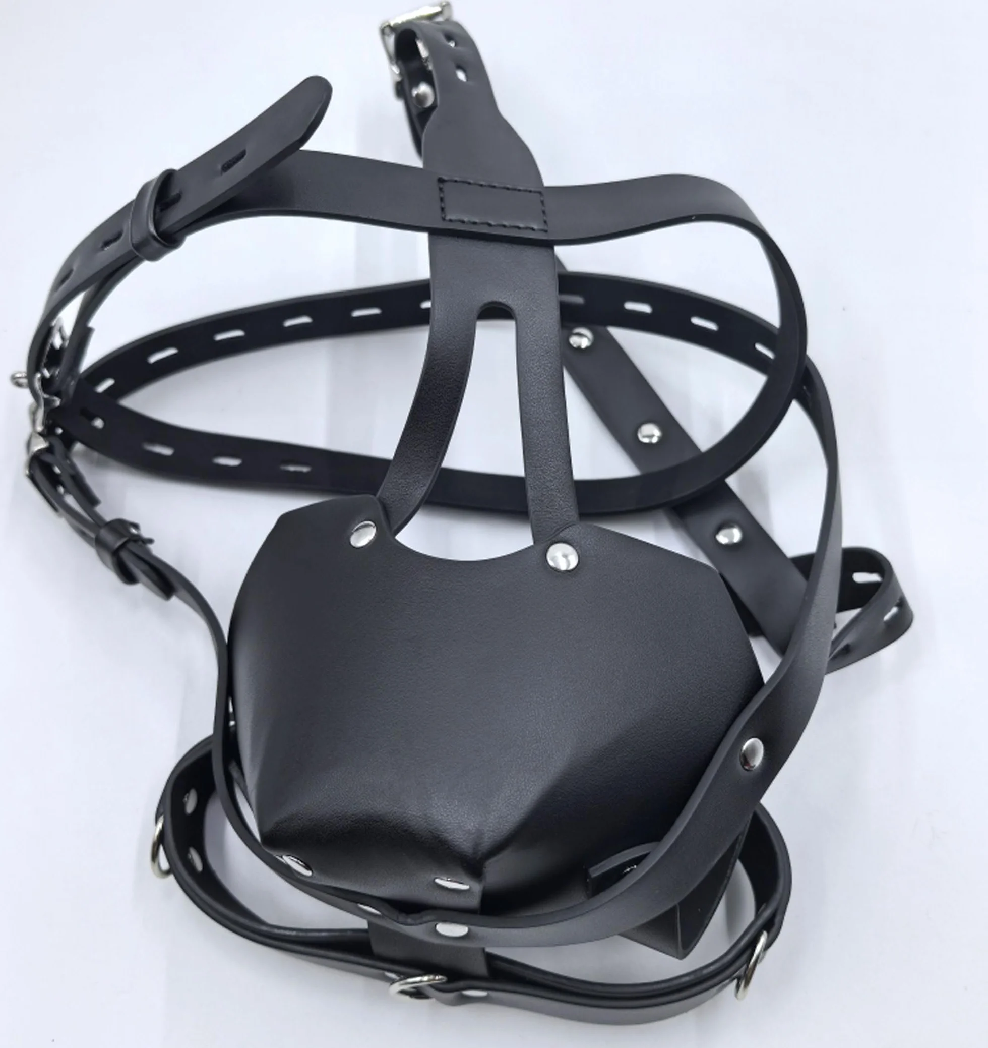 Museruola BDSM Bavaglio chiudibile Imbracatura Gag