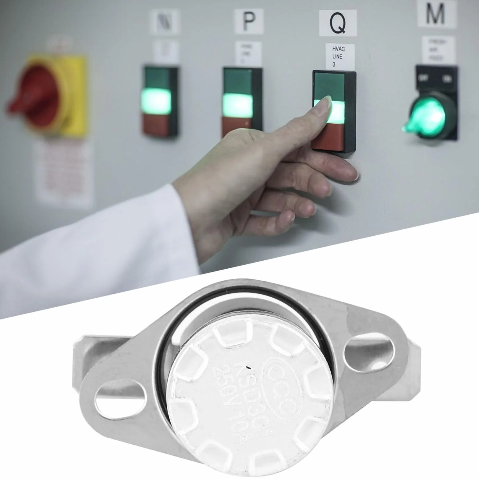 5 Pz Ksd301 Interruttore Di Controllo Termico Della Temperatura Del Termostato 250V10A No Interruttore Termico Del Termostato Di Controllo Della Temperatura Dell'Interruttore