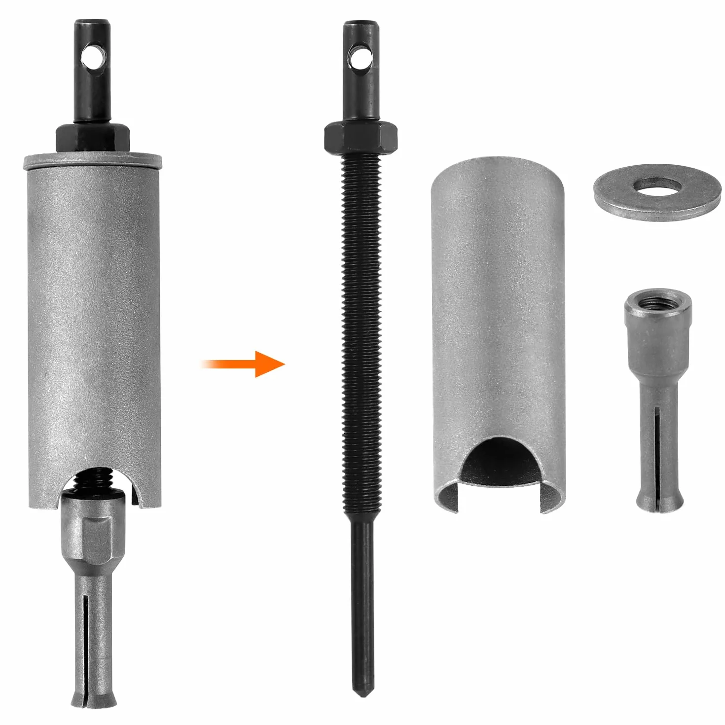 QWORK® Estrattore Cuscinetti Interni per Moto, 9-23 mm Estrattore Cuscinetti con Clip Aperte in 5 Misure, Strumenti di Rimozione Cuscinetti per la Riparazione di Autoveicoli, Motocicli e Biciclette
